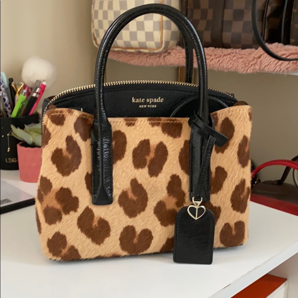 Mini Kate Spade Margaux calfhair crossbody
